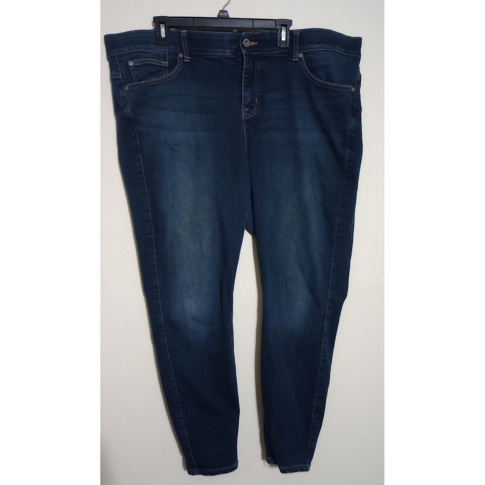 Torrid Bombshell Skinny Jeans Dark Wash Stretch Denim Plus Size 24R 13591376